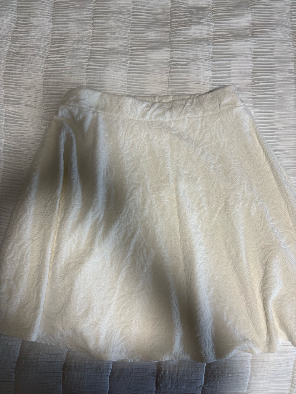 torrid Cream Textured Circle Skirt